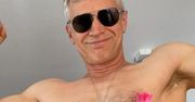 Michał Żebrowski zapozował do zdjęcia, a fani patrzą na jego kieszeń. Zaraz, zaraz. Co tam robi TAKI gadżet?!