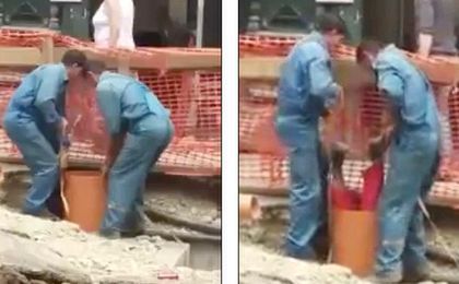 Najgorsza praca świata: przepychacz rur zrobiony z... człowieka (WIDEO)