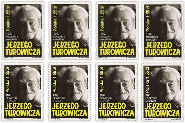 Jerzy Turowicz na znaczku pocztowym