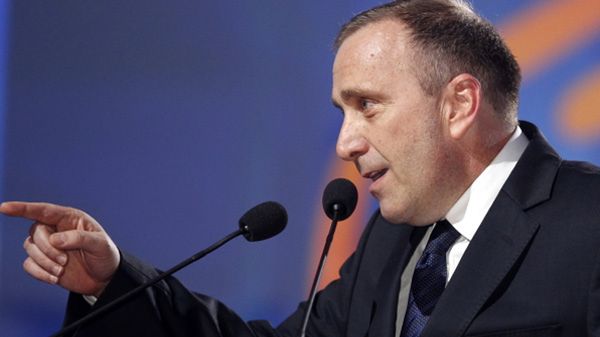 Grzegorz Schetyna na konwencji PO