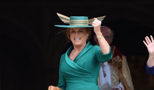 Sarah Ferguson na ślubie córki nie uniknęła wpadki