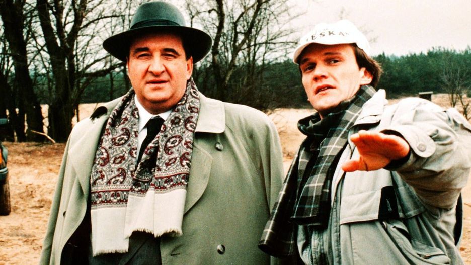 Krzysztof Kowalewski i Cezary Pazura w "Nic śmiesznego"