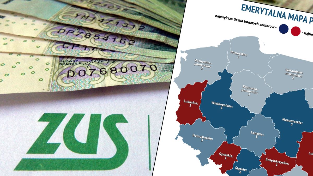 Wysokie emerytury? Najwięcej jest ich na Śląsku i Mazowszu.