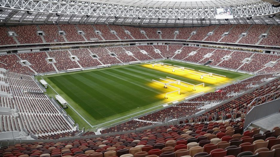 Stadion Łużniki w Moskwie przygotowany na MŚ 2018
