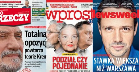 Poważne zarzuty wobec byłego wicepremiera i apel Macierewicza. Oto najnowsze okładki magazynów