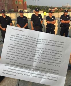 Policjant zabezpieczający miesięcznice napisał list. Prosi Polaków o jedną rzecz