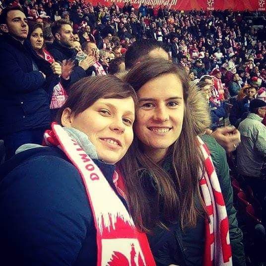 Marta kibicuje biało-czerwonym podczas meczu 