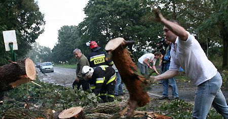 Strażacy usuwają skutki nawałnicy