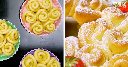 Drożdżowe różyczki, które rozpływają się w ustach. Miękkie bułeczki idealne na śniadanie