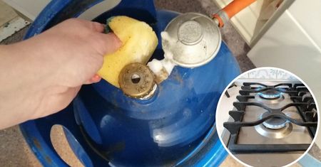 Ta prosta sztuczka pozwala bezpiecznie sprawdzić szczelność instalacji butli z gazem