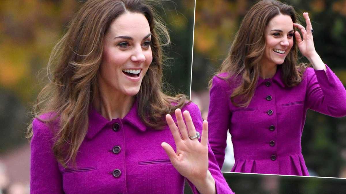 Księżna Kate w różowej stylizacji