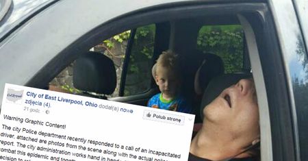 Policja publikuje wstrząsające zdjęcia. 4-latek w samochodzie z heroinistami po przedawkowaniu