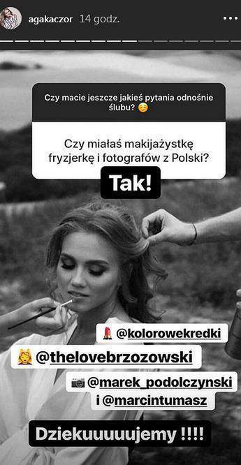 Agnieszka Kaczorowska pokazała nowe zdjęcia ze swojego ślubu