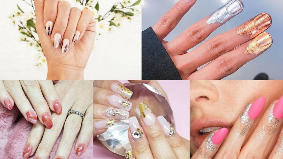 Brokatowe paznokcie to trend, który najczęściej powraca w sezonie karnawałowym (fot.  cnd_italia, misspopnails, unistella, tamaradilullo)