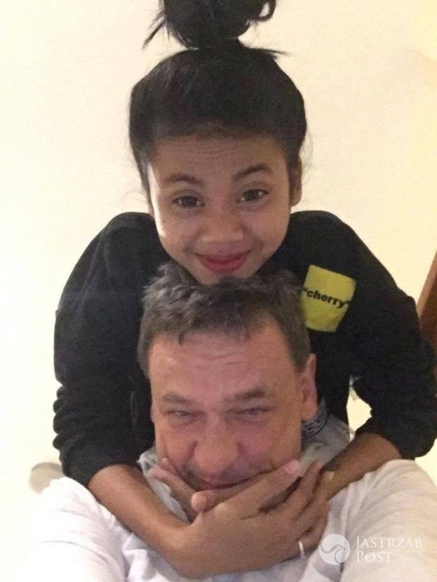 Piotr Tymochowicz z Kambodżanką