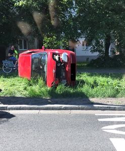 Dachowanie na Grzymały Sokołowskiego. Do tego prowadzi nadmierna prędkość
