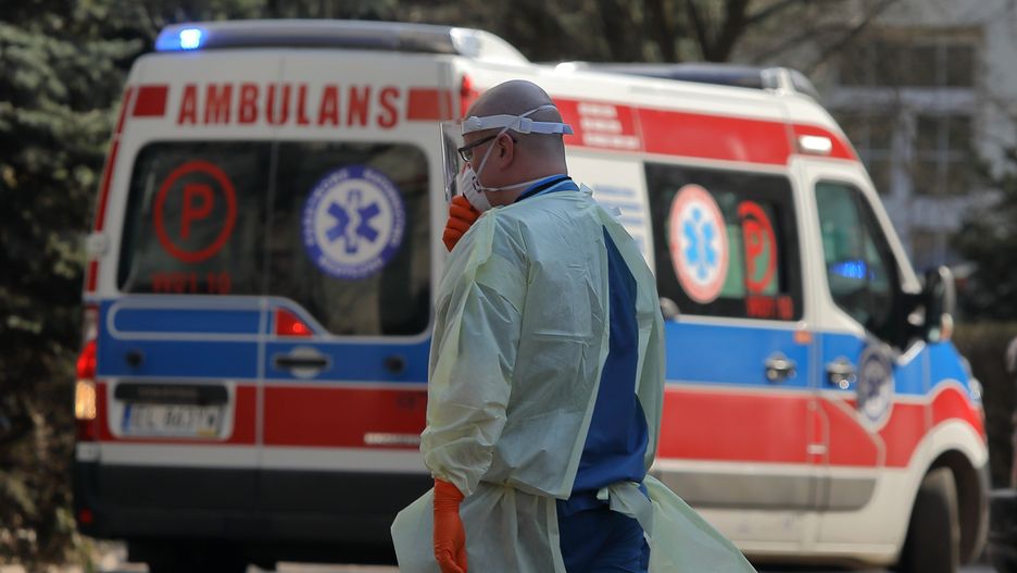 Koronawirus na Mazowszu. Okolice Szpitala Zakaźnego w Warszawie