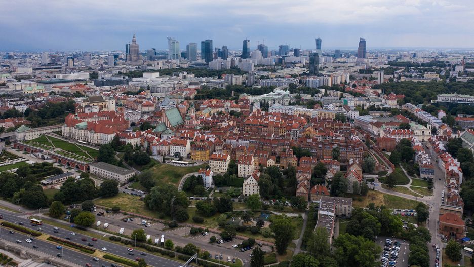 Warszawa. Smog w Warszawie 8 listopada 2019 r.
