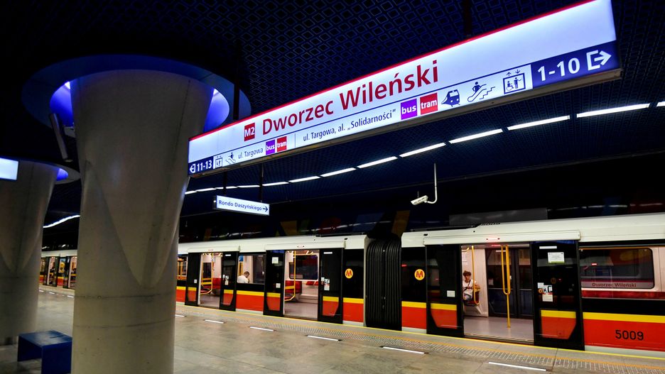 Warszawa. Stacja drugiej linii metra Dworzec Wileński