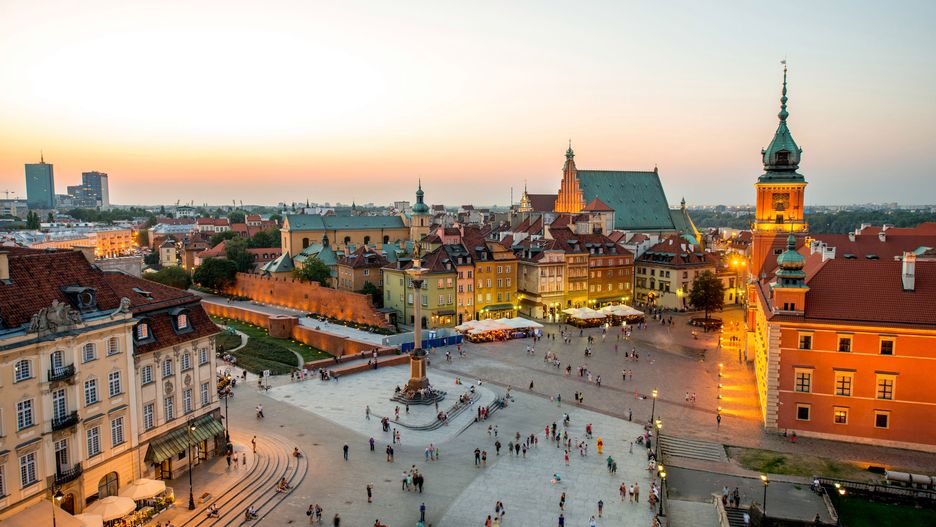 Widok na warszawskie Stare Miasto