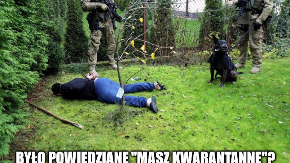Koronawirus w Polsce. Zdjęcie udostępniła warszawska policja.