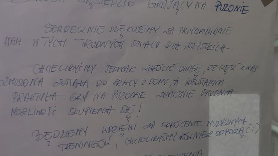 Warszawa. Informacja zamieszczona przez mieszkańców.