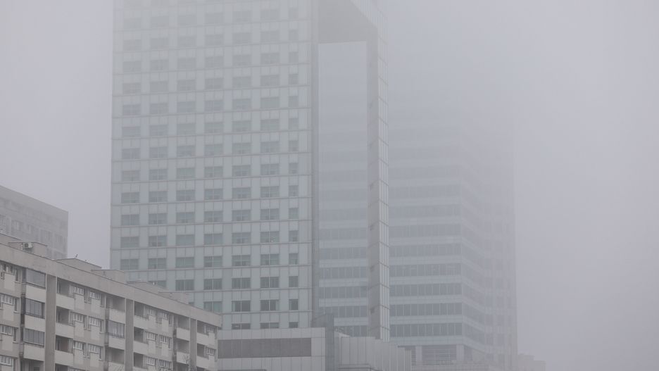 Smog w Warszawie we wtorek 21 stycznia 2020 r.