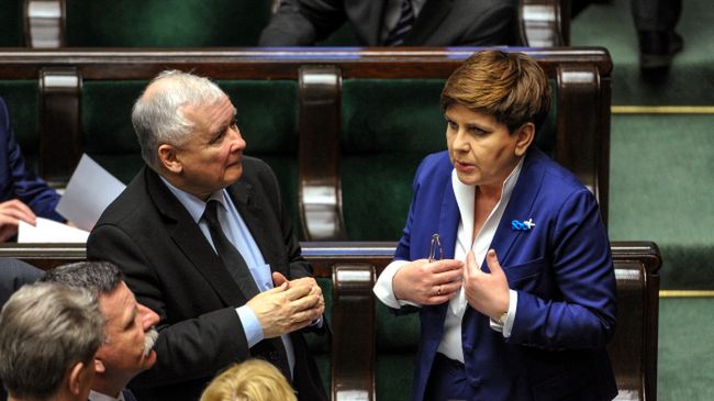 Beata Szydło i Jarosław Kaczyński