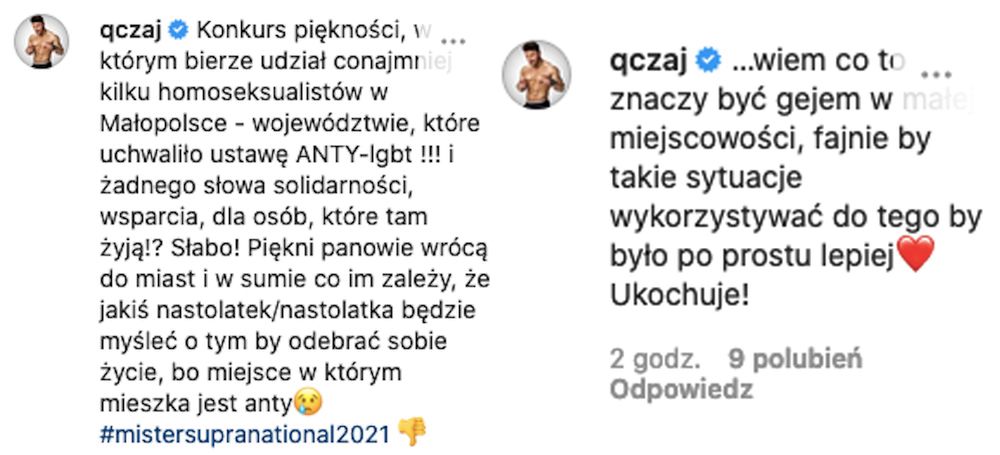 Qczaj o Mister Supranational