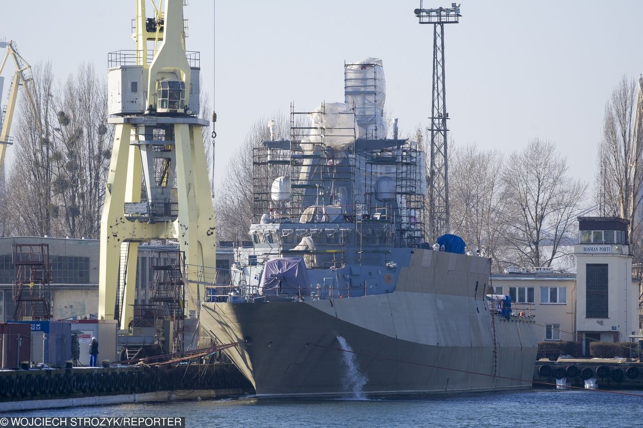 ORP Ślązak wyszedł w morze. Rozpoczęły się pierwsze próby