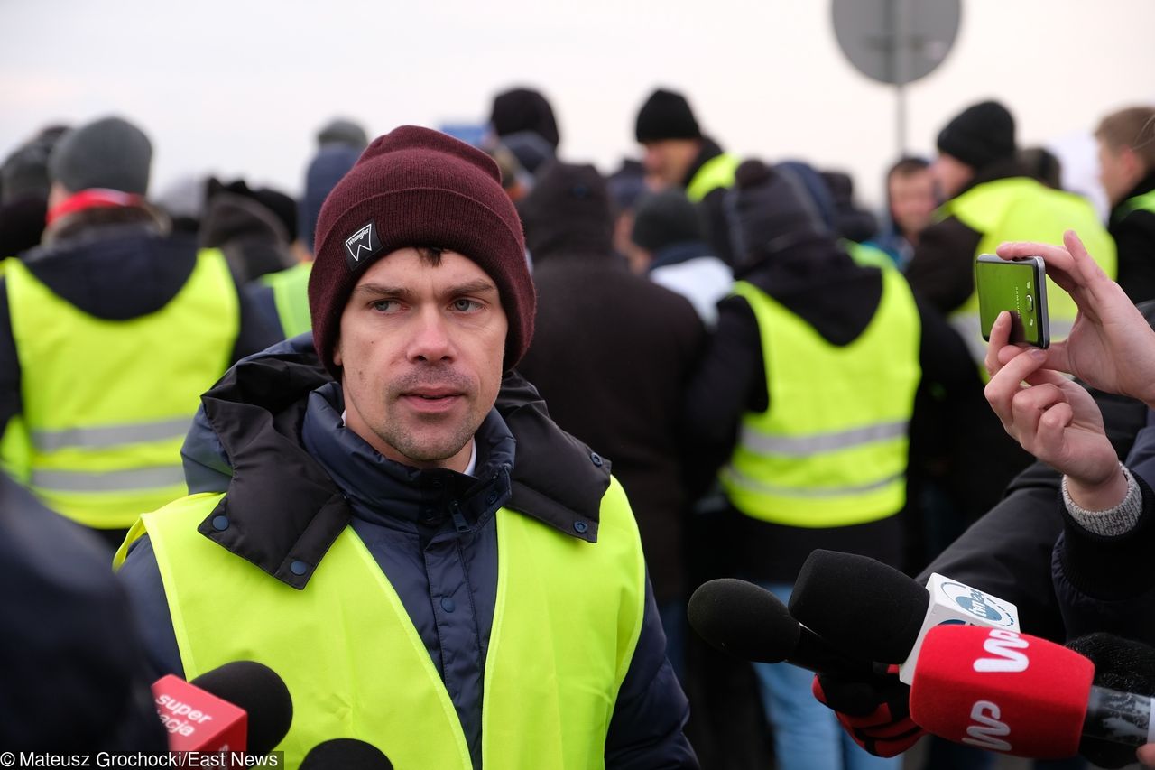 Protest na A2. "Nowy Lepper" przywódcą rolników