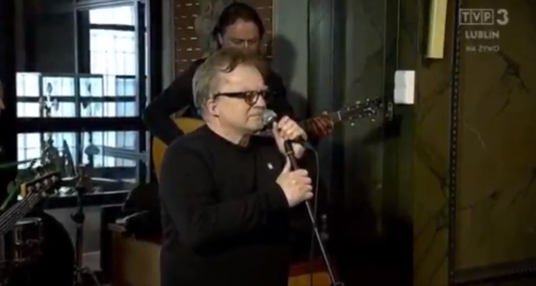 Felicjan Andrzejczak na pogrzebie Romualda Lipki. 