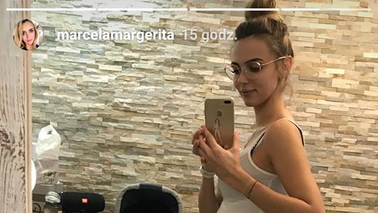 Marcela Leszczak kilka dni po porodzie.