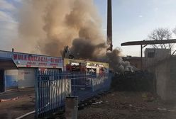 Lubań: Duży pożar. Płonie składowisko opon
