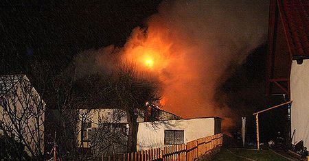 Pożar budynku w Opolu