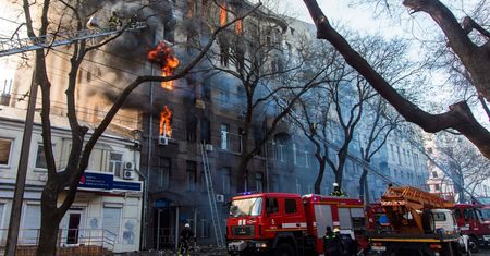 Ukraina. Pożar szkoły w Odessie. Ogłoszono żałobę narodową