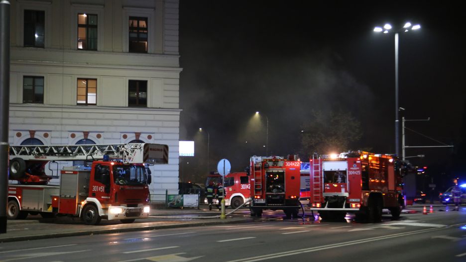 Wrocław. Pożar Dworca Świebodzkiego. 1 osoba nie żyje, są ranni