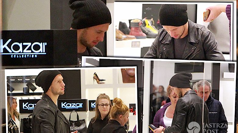 Grzegorz Krychowiak na zakupach Kazar Złote Tarasy