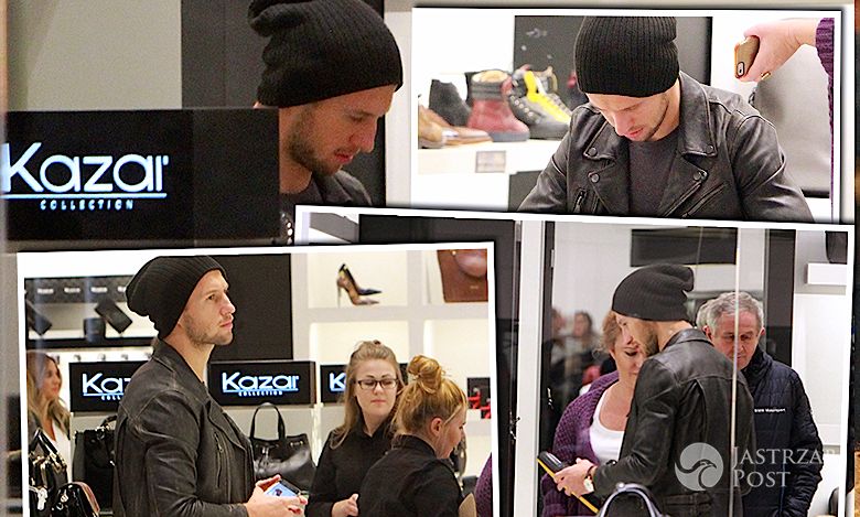 Grzegorz Krychowiak z ojcem w szale zakupów w butiku Kazar! Wybrał buty na jesień dla siebie i Celii Jaunat [GALERIA]