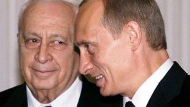 Władimir Putin i Ariel Szaron