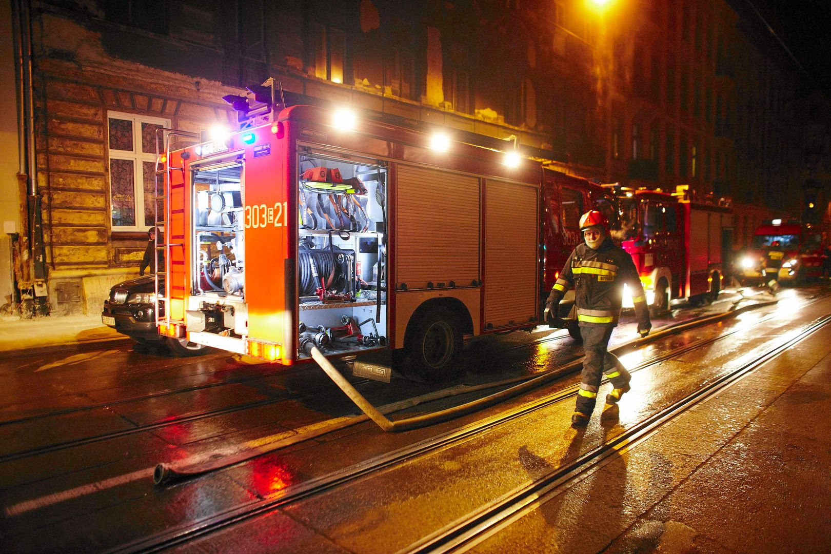 Tragiczny pożar w Łodzi. Mężczyzna spłonął żywcem