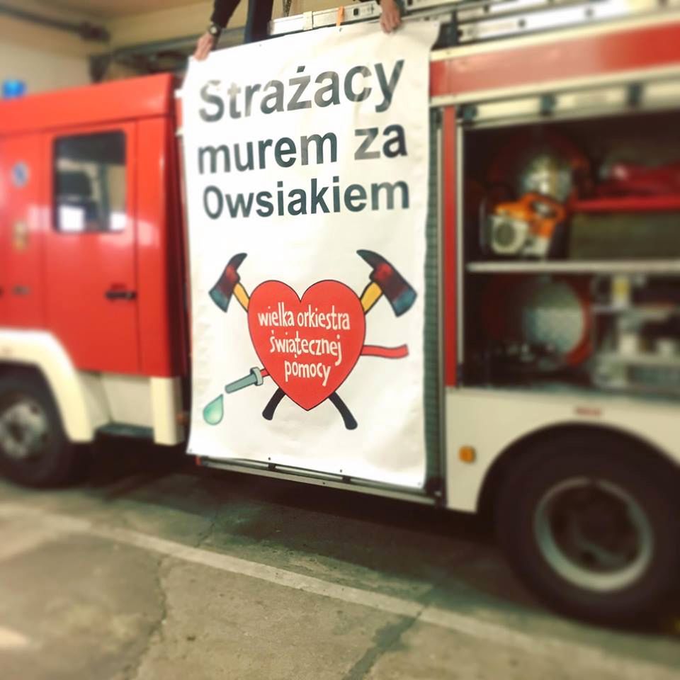 Strażacy z OSP jadą wesprzeć WOŚP i Jurka Owsiaka