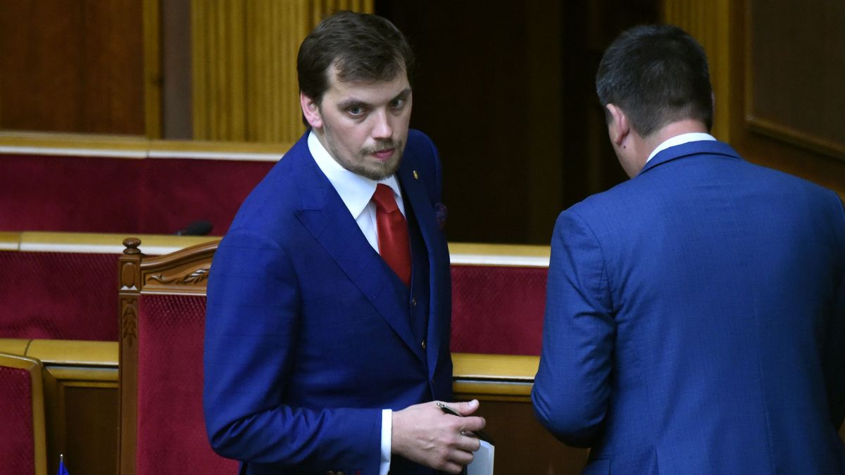 Premier Ukrainy Ołeksij Honczaruk.