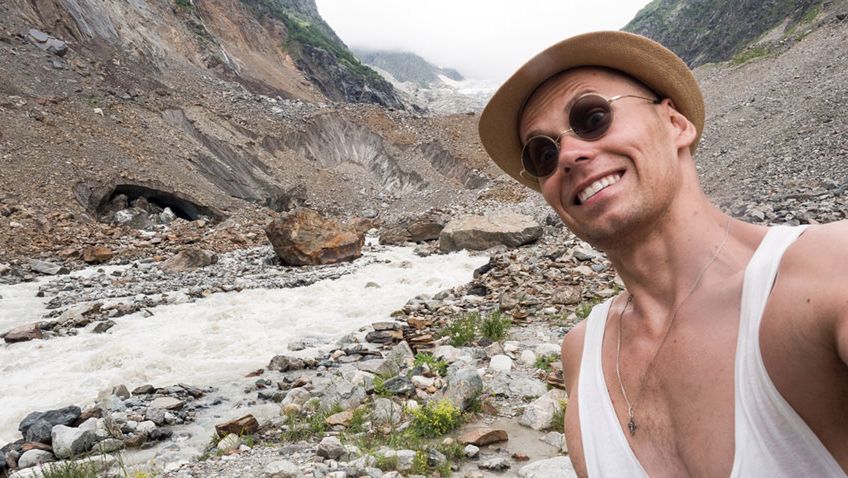 Tomasz Jakimiuk dotarł m.in. na lodowiec Chalaadi