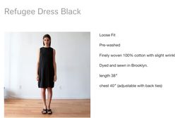 Firma odzieżowa sprzedaje "sukienkę uchodźcy". Cena? 119 dolarów