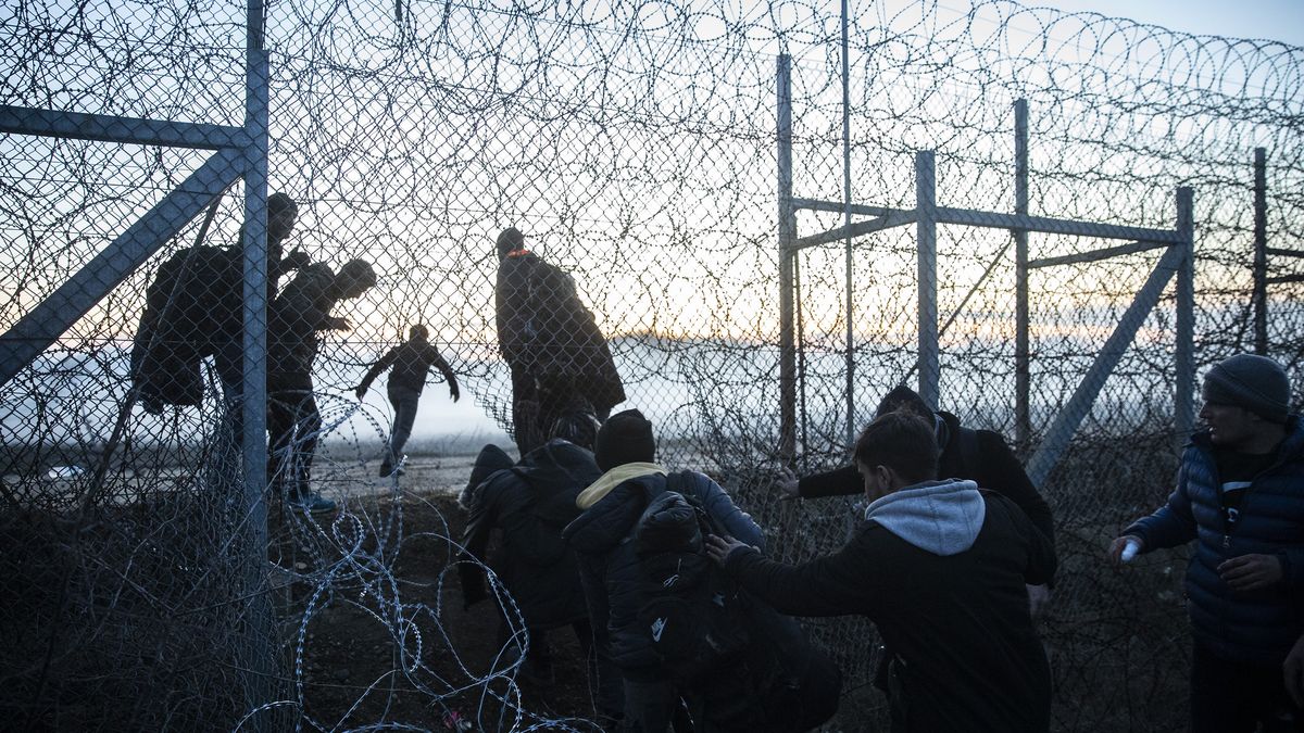 Kryzys migracyjny na granicy Turcji i Grecji.