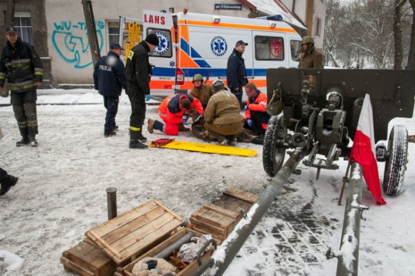 To nie armata, a materiał pirotechniczny eksplodował w Bydgoszczy