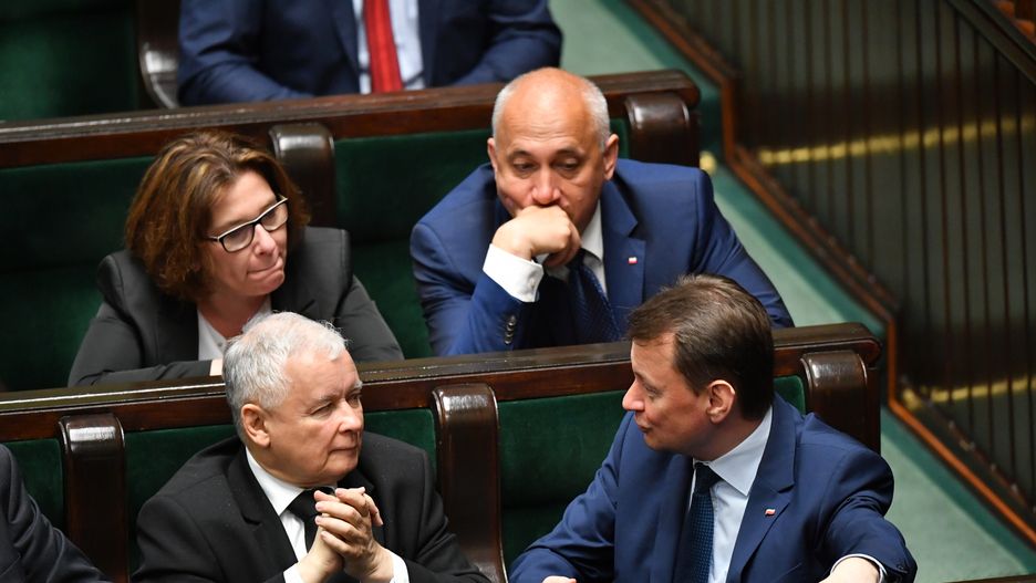 Jarosław Kaczyński i Mariusz Błaszczak