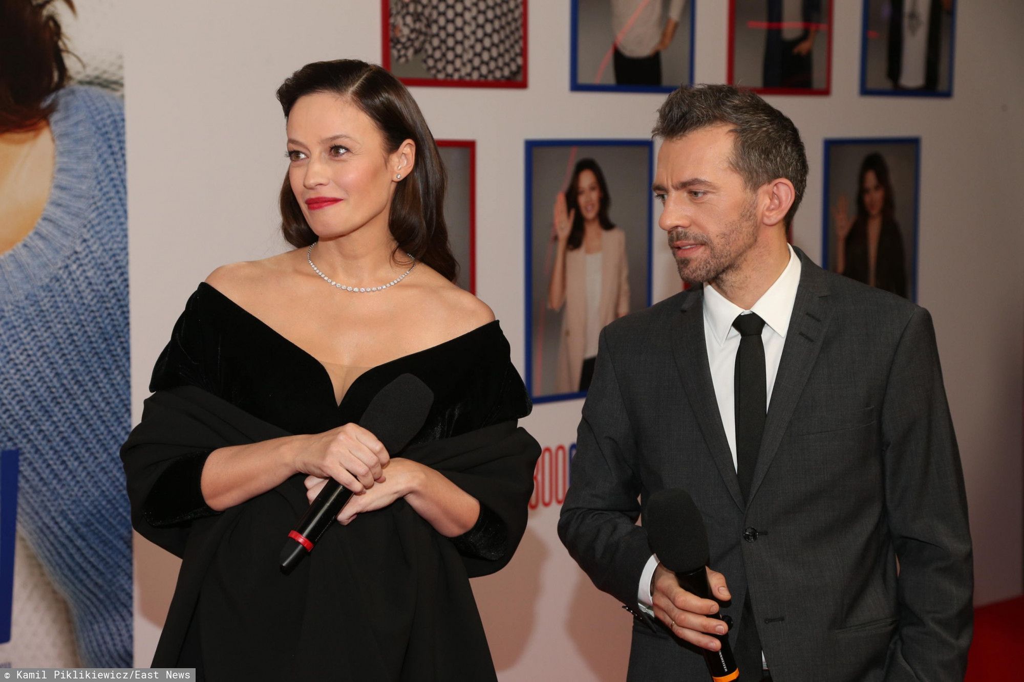 Magdalena Różczka na premierze filmu. Uwagę przykuwa ręka na brzuszku