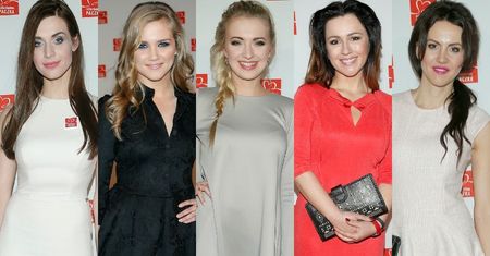 Julia Kamińska, Kasia Nova i Barbara Kurdej-Szatan w eleganckiej bieli, Beata Tadla postawiła na mocną czerwień, a Agnieszka Kaczorowska na czerń